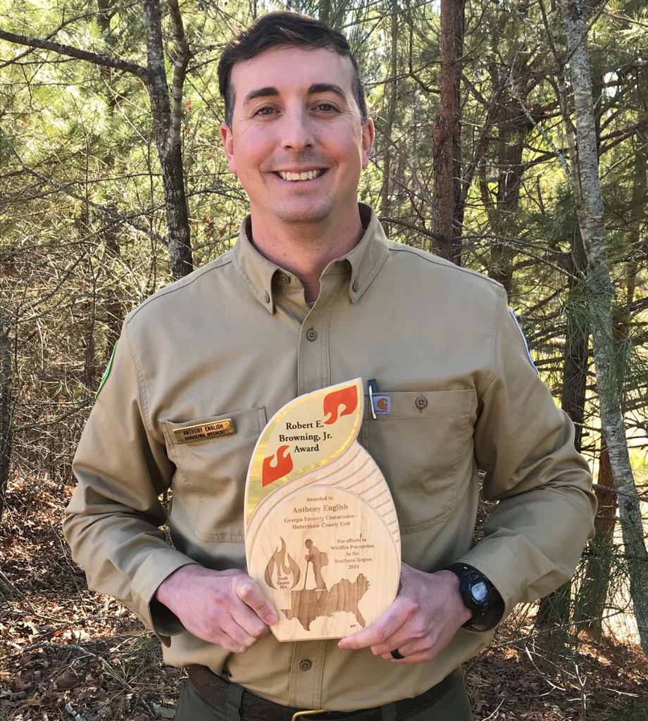 Local Forest Ranger Receives Fire Prevention Award | Georgia Forestry